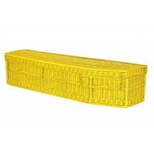 Your Colour - Wicker Imperial (Traditional) Coffins – Sunburst Yellow.
